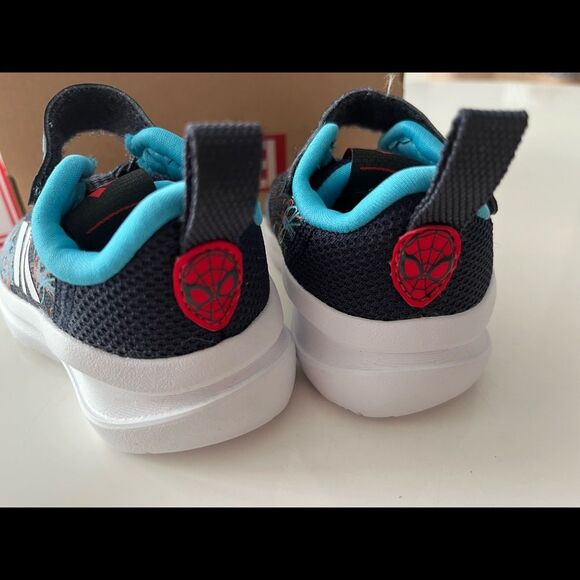 MARVEL SPIDER-MAN FORTARUN SHOES Adidas Size 4k spider-M EL I 4 toddler - Picture 3 of 8